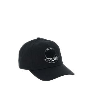 MONCLER Logo Baseball Cap Men BLACK Hats & Caps